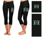 Hawaii Warriors Vive La Fete Game Day Collegiate Large Logo on Thigh and Waist Girls Black Capri Leggings - Vive La Fête - Online Apparel Store
