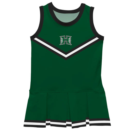 Hawaii Rainbow Warriors Vive La Fete Game Day Green Sleeveless Cheerleader Dress