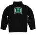 Hawaii Rainbow Warriors Vive La Fete Game Day Solid Black Quarter Zip Pullover Sleeves - Vive La Fête - Online Apparel Store