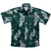 Hawaii Rainbow Warriors Hunter Green Hawaiian Short Sleeve Button Down Shirt