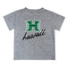 Hawaii Rainbow Warriors Vive La Fete Script V1 Heather Gray Short Sleeve Tee Shirt