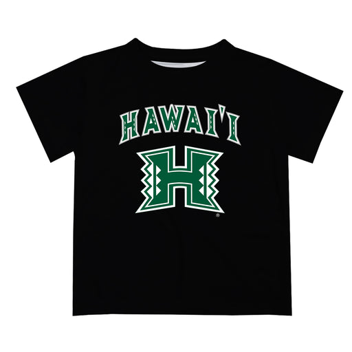 Hawaii Rainbow Warriors Vive La Fete Boys Game Day V2 Black Short Sleeve Tee Shirt