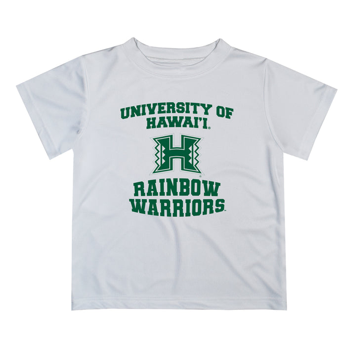 Hawaii Rainbow Warriors Vive La Fete Boys Game Day V3 White Short Sleeve Tee Shirt
