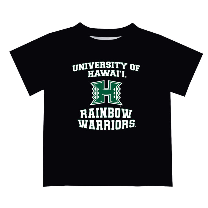 Hawaii Rainbow Warriors Vive La Fete Boys Game Day V3 Black Short Sleeve Tee Shirt