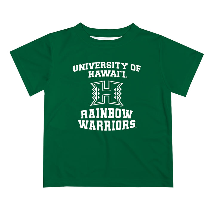 Hawaii Rainbow Warriors Vive La Fete Boys Game Day V3 Green Short Sleeve Tee Shirt