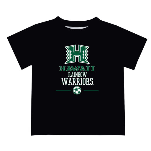 Hawaii Rainbow Warriors Vive La Fete Soccer V1 Black Short Sleeve Tee Shirt