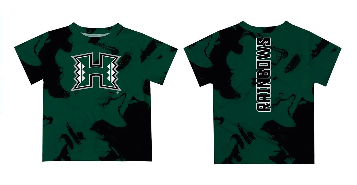 Hawaii Rainbow Warriors Vive La Fete Marble Boys Game Day Green Short Sleeve Tee - Vive La Fête - Online Apparel Store