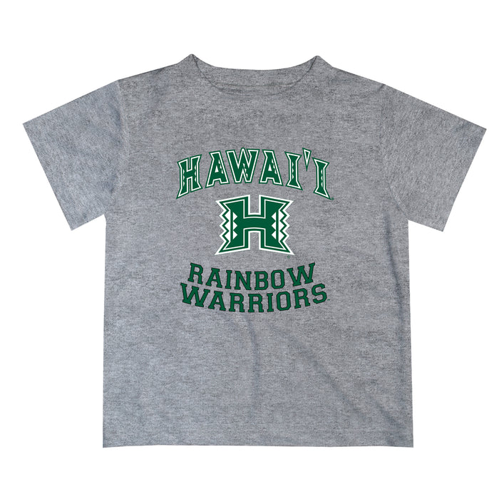 Hawaii Rainbow Warriors Vive La Fete Boys Game Day V1 Heather Gray Short Sleeve Tee Shirt