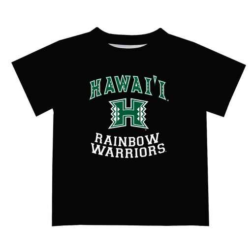 Hawaii Rainbow Warriors Vive La Fete Boys Game Day V1 Black Short Sleeve Tee Shirt