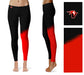 Hawaii Hilo Vulcans Vive la Fete Game Day Collegiate Leg Color Block Women Black Red Yoga Leggings - Vive La Fête - Online Apparel Store