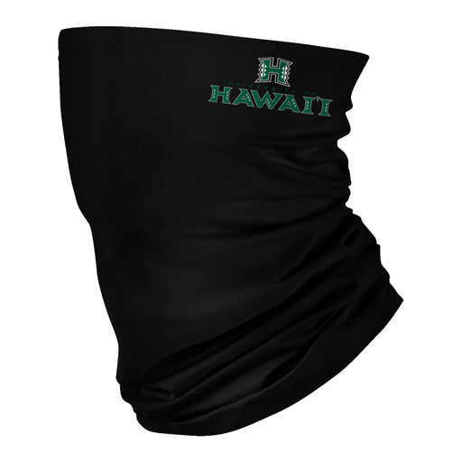 Hawaii Rainbow Warriors Neck Gaiter Solid Black - Vive La Fête - Online Apparel Store