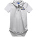 Hofstra University Pride Embroidered White Solid Knit Polo Onesie