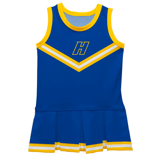 Hofstra University Pride Vive La Fete Game Day Blue Sleeveless Cheerleader Dress