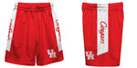 Houston Cougars Vive La Fete Game Day Red Stripes Boys Solid White Athletic Mesh Short - Vive La Fête - Online Apparel Store