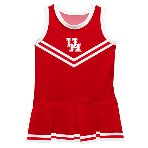 University of Houston Cougars Vive La Fete Game Day Red Sleeveless Cheerleader Dress