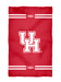 Houston Cougars Vive La Fete Game Day Absorbent Premium Red Beach Bath Towel 31 x 51 Logo and Stripes