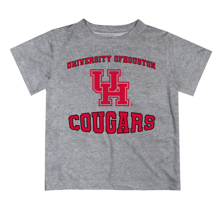 Houston Cougars Vive La Fete Boys Game Day V3 Heather Gray Short Sleeve Tee Shirt