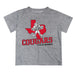 Houston Cougars Vive La Fete State Map Heather Gray Short Sleeve Tee Shirt