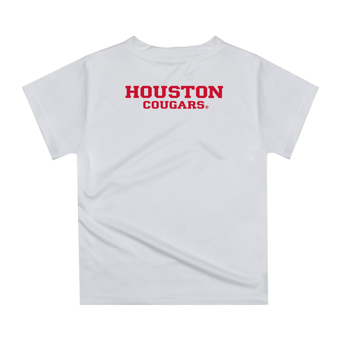 Houston Cougars Original Dripping Basketball Red T-Shirt by Vive La Fete - Vive La Fête - Online Apparel Store
