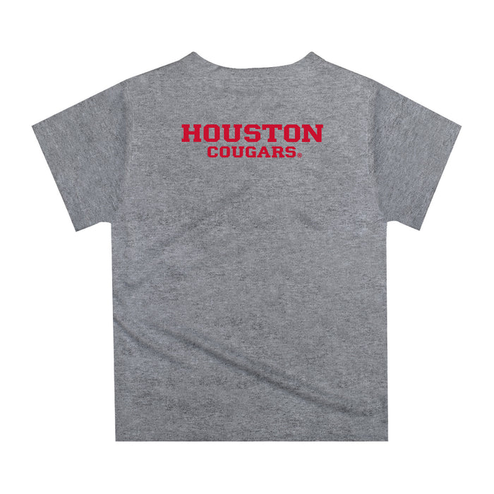 Houston Cougars Original Dripping Basketball Red T-Shirt by Vive La Fete - Vive La Fête - Online Apparel Store