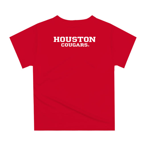 Houston Cougars Original Dripping Basketball Red T-Shirt by Vive La Fete - Vive La Fête - Online Apparel Store