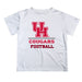 Houston Cougars Vive La Fete Football V1 White Short Sleeve Tee Shirt