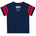 Howard University Bison Vive La Fete Boys Game Day Navy Short Sleeve Tee with Stripes on Sleeves - Vive La Fête - Online Apparel Store