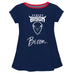 Howard University Bison Vive La Fete Girls Game Day Short Sleeve Navy Top with School Logo and Name - Vive La Fête - Online Apparel Store