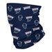 Howard University Bison Vive La Fete All Over Logo Game Day  Collegiate Face Cover Soft 4-Way Stretch Neck Gaiter - Vive La Fête - Online Apparel Store