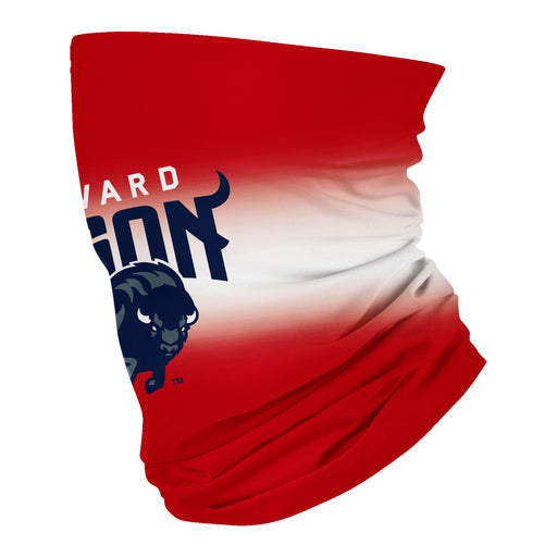 Howard University Bison Vive La Fete Degrade Logo Game Day Collegiate Face Cover Soft 4-Way Stretch Neck Gaiter - Vive La Fête - Online Apparel Store