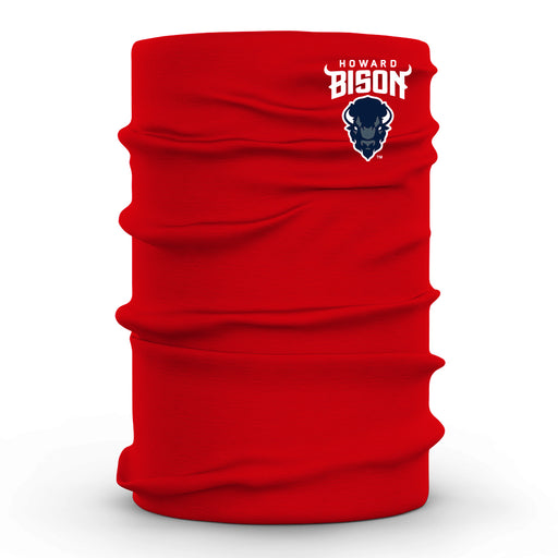 Howard University Bison Vive La Fete Red Game Day Collegiate Logo Face Cover Soft  Four Way Stretch Neck Gaiter - Vive La Fête - Online Apparel Store