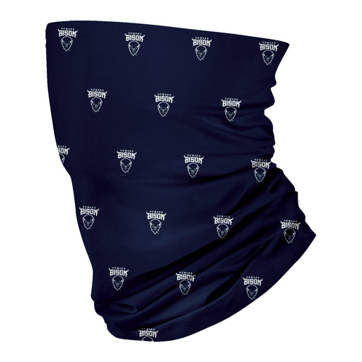 Howard University Bison Vive La Fete All Over Logo Game Day Collegiate Face Cover Soft 4-Way Stretch Two Ply Neck Gaiter - Vive La Fête - Online Apparel Store