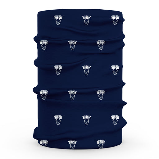Howard University Bison Vive La Fete All Over Logo Game Day Collegiate Face Cover Soft 4-Way Stretch Two Ply Neck Gaiter - Vive La Fête - Online Apparel Store