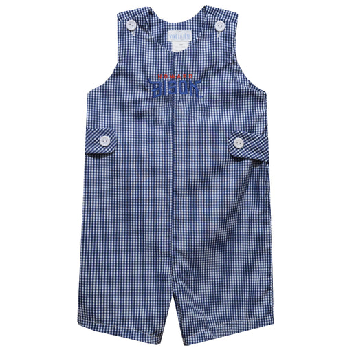 Howard University Bison Embroidered Navy Gingham Boys Jon Jon