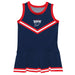 Howard University Bison Vive La Fete Game Day Blue Sleeveless Cheerleader Dress