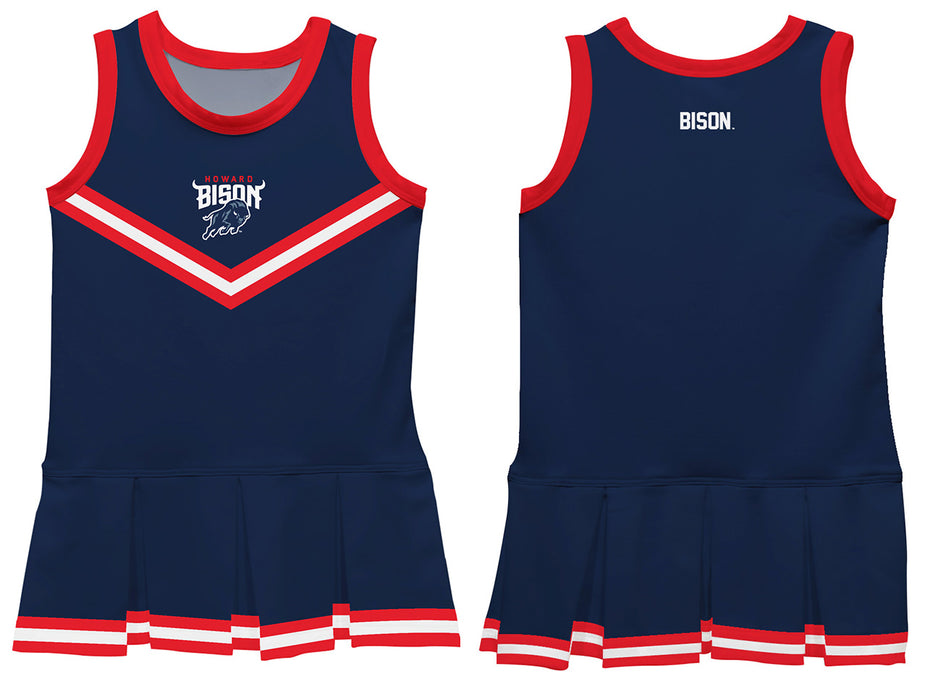 Howard University Bison Vive La Fete Game Day Blue Sleeveless Cheerleader Dress - Vive La Fête - Online Apparel Store