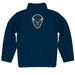 Howard Bison Vive La Fete Game Day Solid Blue Quarter Zip Pullover Sleeves - Vive La Fête - Online Apparel Store