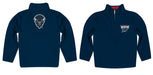 Howard Bison Vive La Fete Game Day Solid Blue Quarter Zip Pullover Sleeves - Vive La Fête - Online Apparel Store