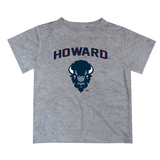 Howard University Bison Vive La Fete Boys Game Day V2 Gray Short Sleeve Tee Shirt