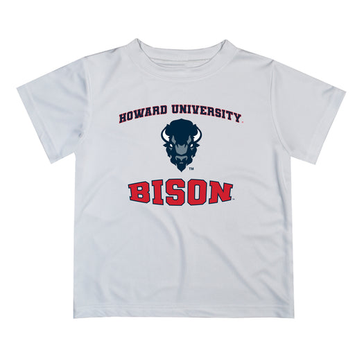 Howard University Bison Vive La Fete Boys Game Day V3 White Short Sleeve Tee Shirt