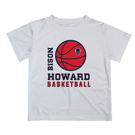 Howard University Bison Vive La Fete Football V2 White Short Sleeve Tee Shirt