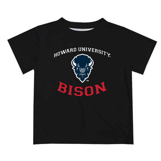 Howard University Bison Vive La Fete Boys Game Day V1 Black Short Sleeve Tee Shirt