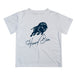 Howard University Bison Vive La Fete Script V1 White Short Sleeve Tee Shirt