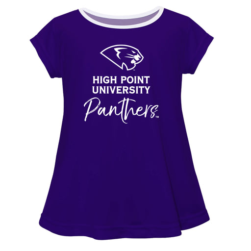 High Point Panthers Vive La Fete Girls Game Day Short Sleeve Purple Top with School Mascot and Name - Vive La Fête - Online Apparel Store