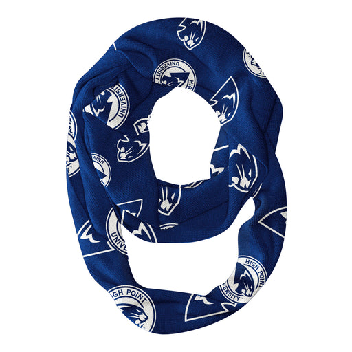 High Point Panthers HPU Vive La Fete Repeat Logo Game Day Collegiate Women Light Weight Ultra Soft Infinity Scarf