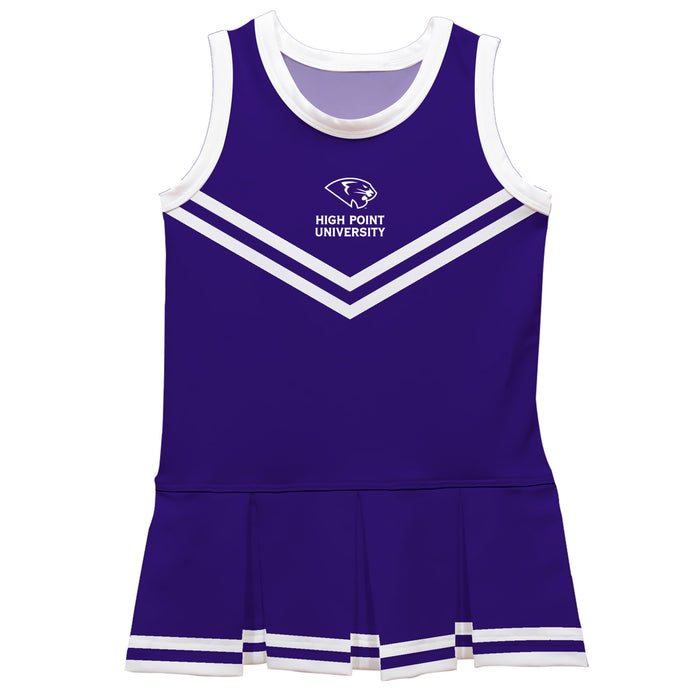 High Point University Panthers HPU Vive La Fete Game Day Purple Sleeveless Cheerleader Dress