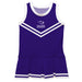 High Point University Panthers HPU Vive La Fete Game Day Purple Sleeveless Cheerleader Dress