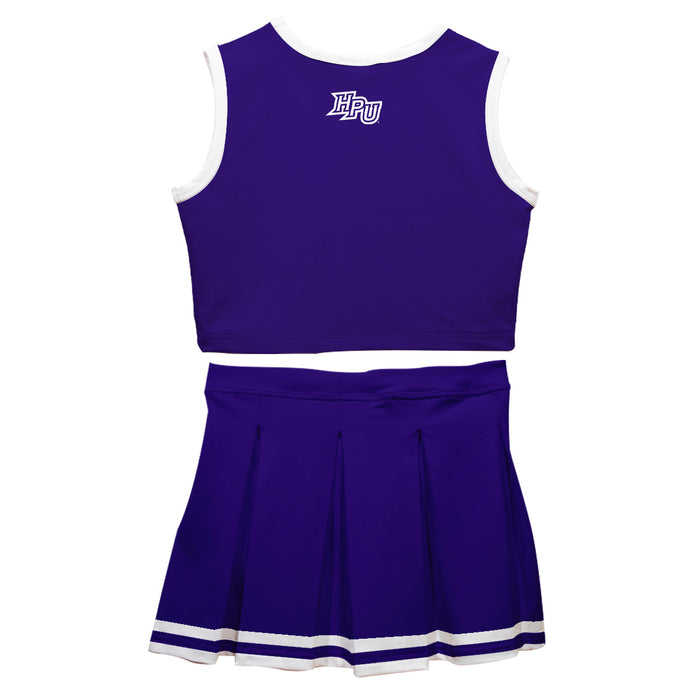 High Point University Panthers HPU Vive La Fete Game Day Purple Sleeveless Cheerleader Set - Vive La Fête - Online Apparel Store