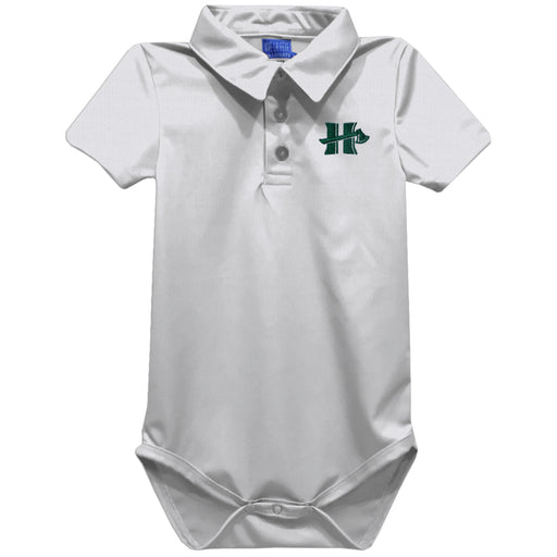 Cal Poly Humboldt Lumberjacks Embroidered White Solid Knit Polo Onesie