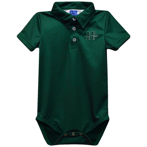Cal Poly Humboldt Lumberjacks Embroidered Hunter Green Solid Knit Polo Onesie